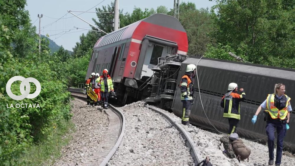 Descarrilamiento de tren en Alemania