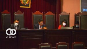 El tribunal que juzga a la expresidenta Añez.