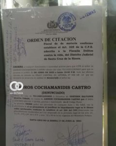 Citación para el hombre acusado de agredir a un delivery