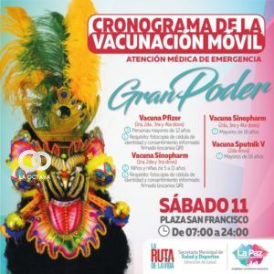 Vacunación movil por el Gran Poder