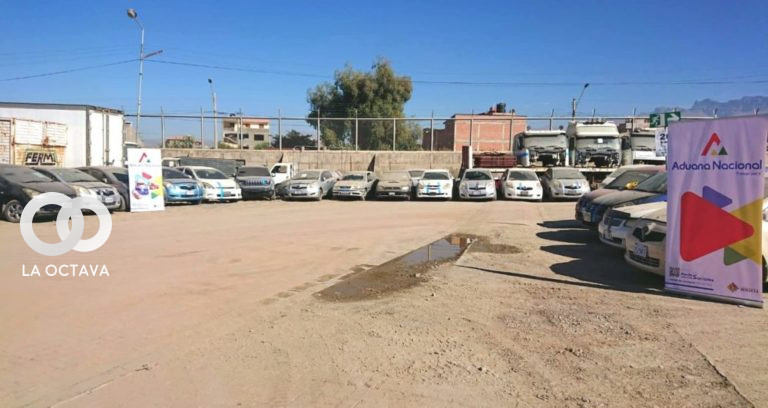 Vehículos decomisados en Cochabamba