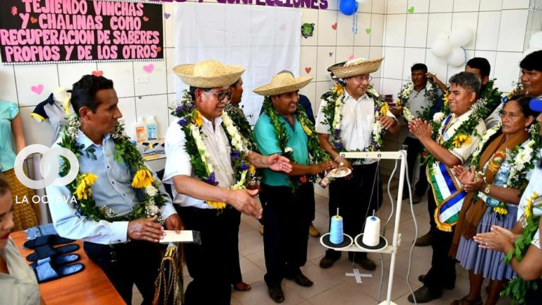 Luis Arce Catacora, Presidente de Bolivia, entregó dos infraestructuras educativas en el municipio de San Julián