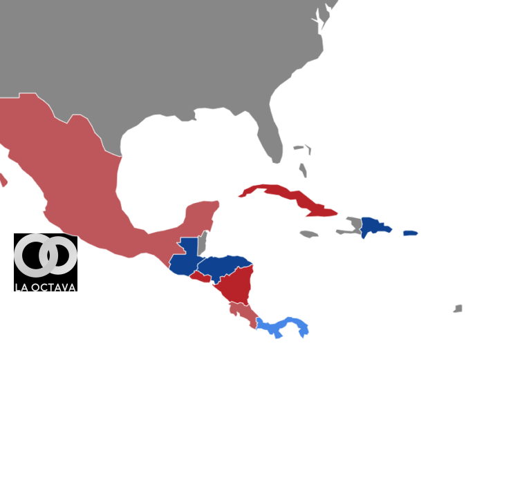 Mapa político actual de América Latina