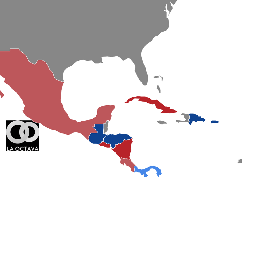 Mapa político actual de América Latina
