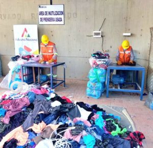 Aduana adjunta ropa usada
