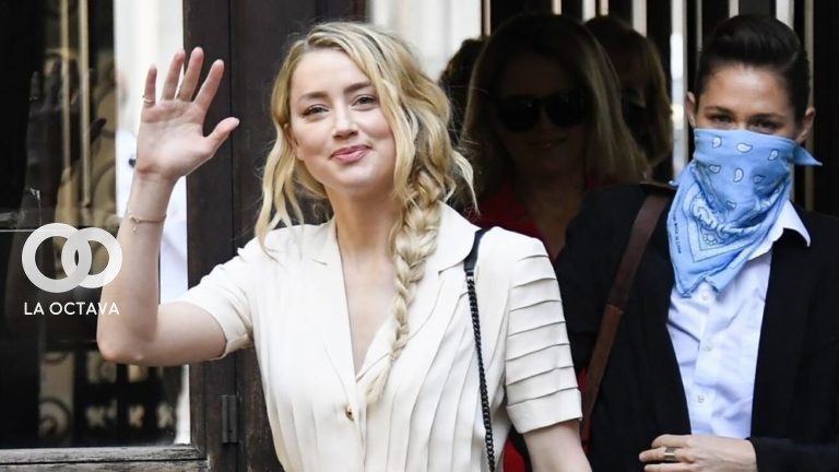 Amber Heard en una tienda en Madrid