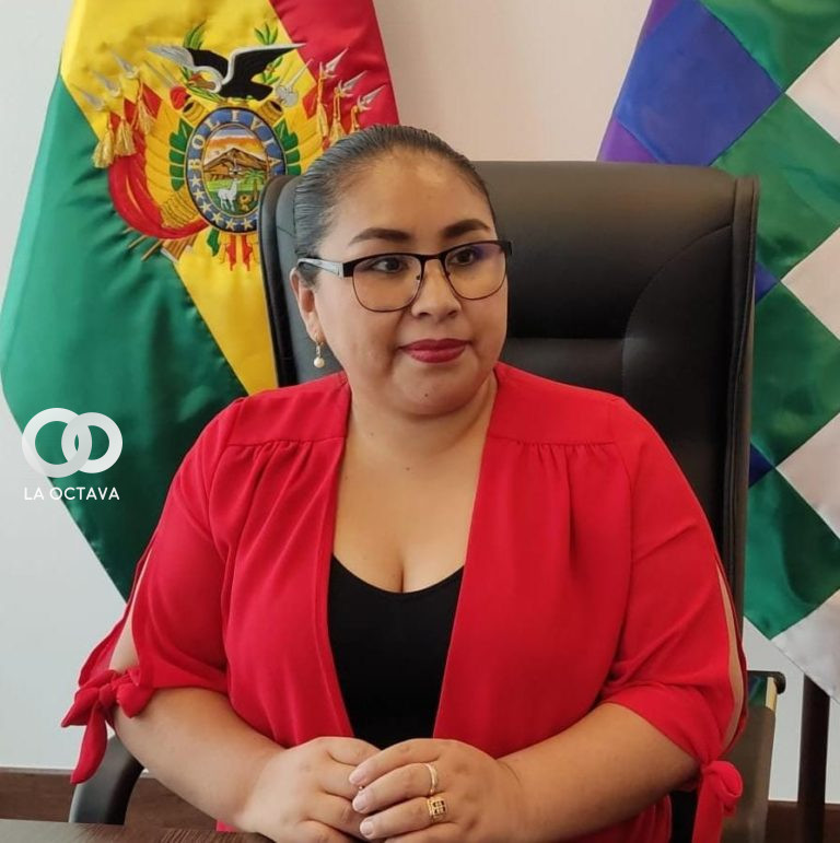 Lidia Tupa, Diputada (MAS-IPSP) y Presidenta de la Comisión de Justicia Plural, Ministerio Público y Defensa Legal del Estado
