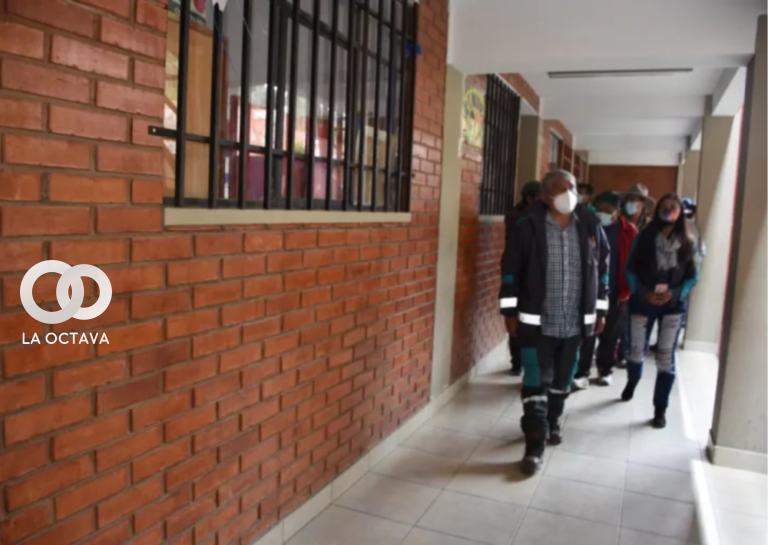 Alcalde inspecciona la infraestructura de colegios en La Paz