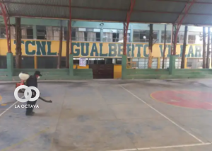 Alcaldía desinfecta unidades educativas