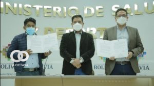 Jeyson Auza, Ministro de Salud y Deportes.