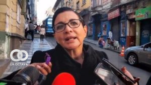 La exdiputada del MAS, Susana Rivero, en un anterior entrevista con medios de prensa, en La Paz.
