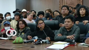 Los delegados en la asamblea. Foto captura video