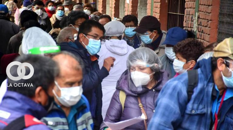Población paceña con medidas de bioseguridad