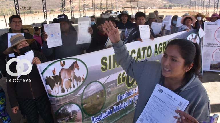 Pobladores de Caico protestan en contra de avasalladores