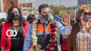 Reyes Villa en la entrega del primer tramo de una avenida, el pasado 27 de junio.