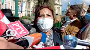 Roxana Graz, presidenta del Comcipo, en La Paz