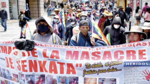 familiares de la masacre de senkata se movilizan