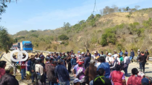 Bloqueo en Monteagudo. Foto. Monteagudo Al Día.