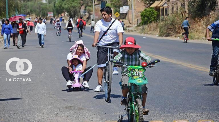 Día del Peatón en la ciudad de La Paz.