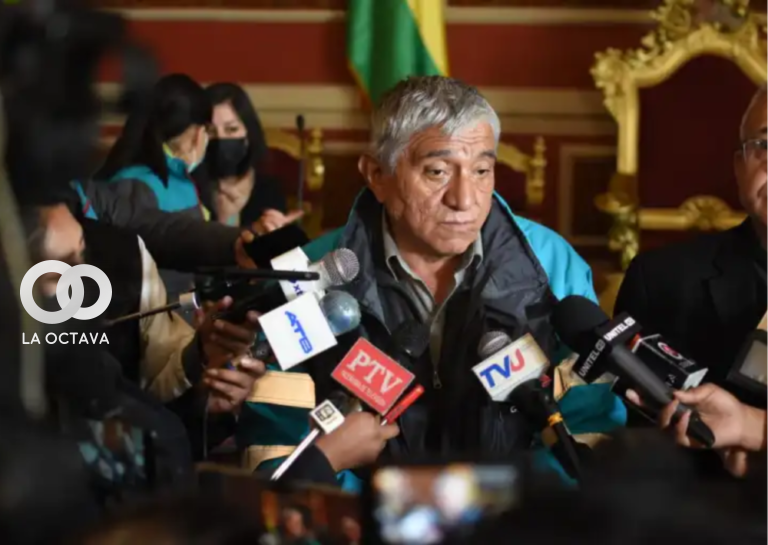 Arias en conferencia de prensa este lunes.
