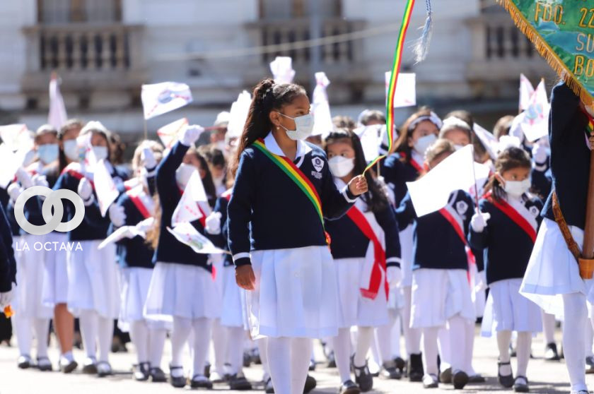 El desfile escolar por el 6 de Agosto se realizará este jueves en Sucre