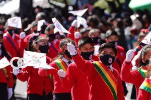 El desfile escolar se desarrollará este miércoles en Sucre. Foto Correo Del Sur