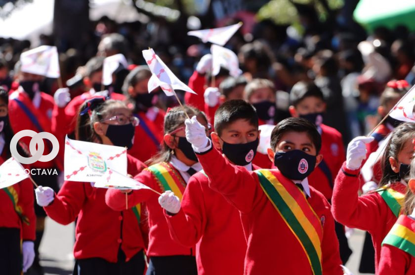 El desfile escolar se desarrollará este miércoles en Sucre. Foto Correo Del Sur