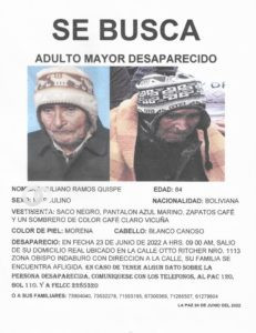 Justicia busca a adulto mayor