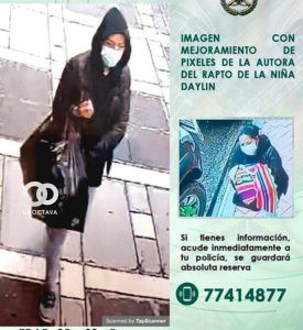 Policía busca el paradero de una mujer autora del rapto de un menor