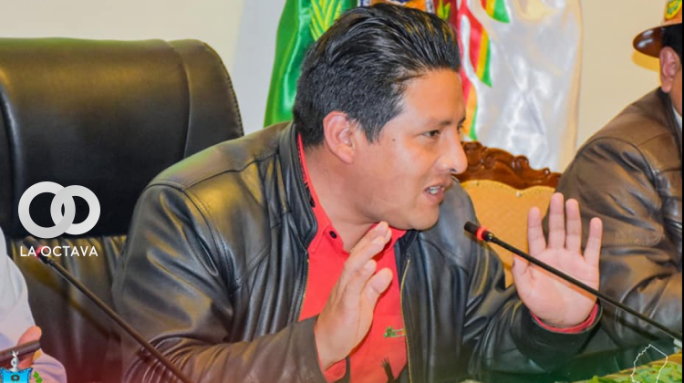 Santos Quispe, gobernador de La Paz. Foto. GAPL