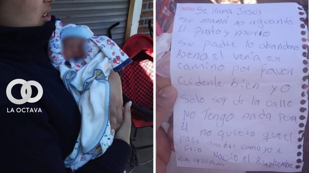 Bebé es encontrado abandonado en una bolsa de tela en Argentina.