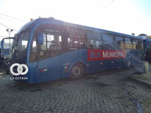 Buses municipales de la ciudad de El Alto.