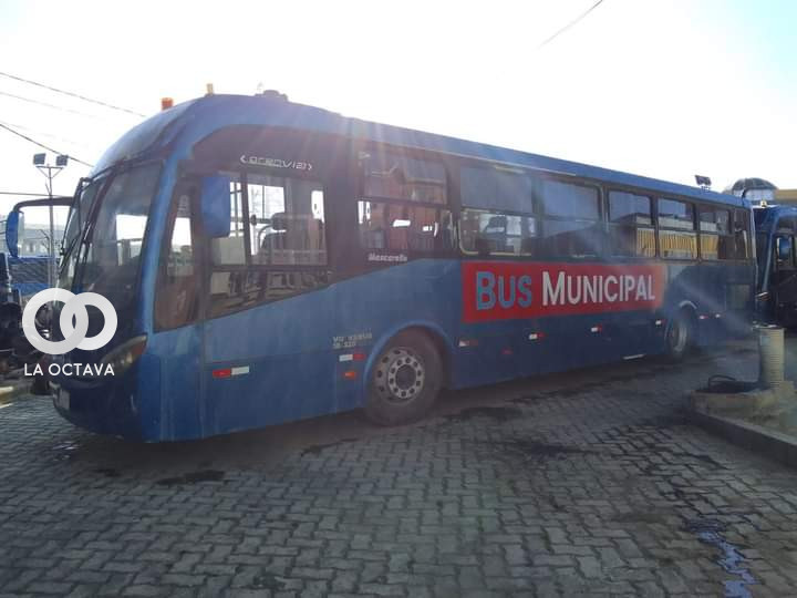 Buses municipales de la ciudad de El Alto.