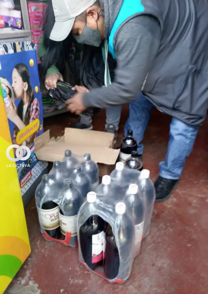 Intendencia confisca 195 bebidas alcohólicas.