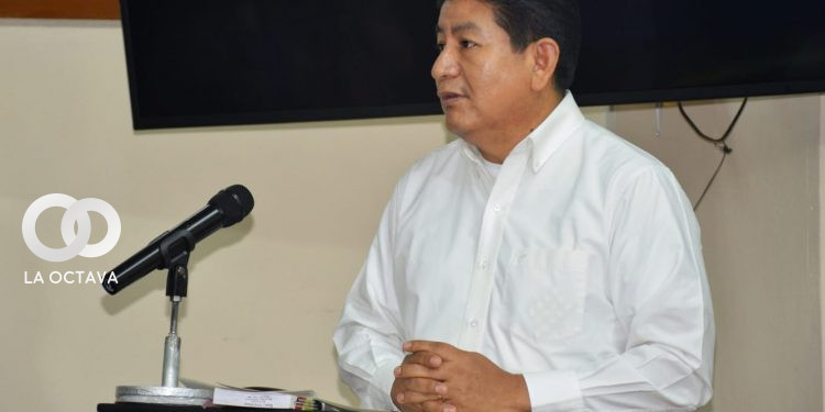 Edgar Montaño, Ministro de Obras Públicas lanza licitación. Foto. Ministerio de Obras Públicas.