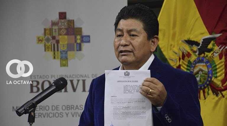 Edgar Montaño, Ministro de Obras Públicas.