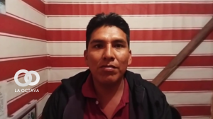 Ejecutivo provincial de la Federación de Campesinos de Chulumani Diego Cahuapaza.