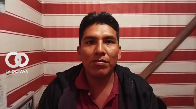 Ejecutivo provincial de la Federación de Campesinos de Chulumani Diego Cahuapaza.