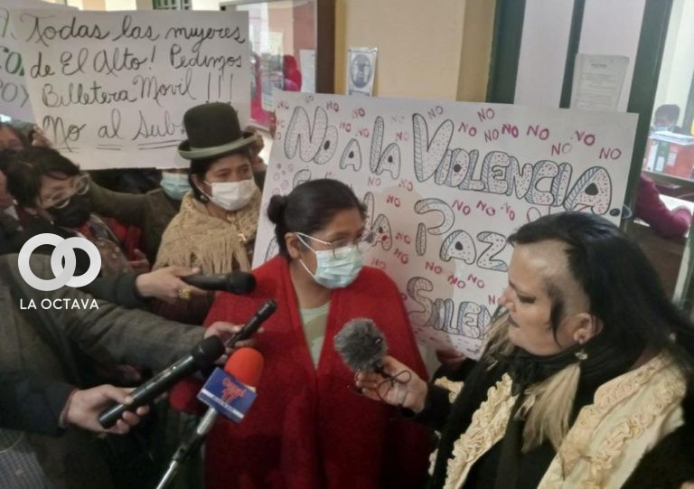 Galindo y Eva Copa en reclamo de billetera móvil para el subsidio materno-