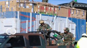 Imagen referencial de labores militares en el control aduanero. Foto. Ministerio de Defensa