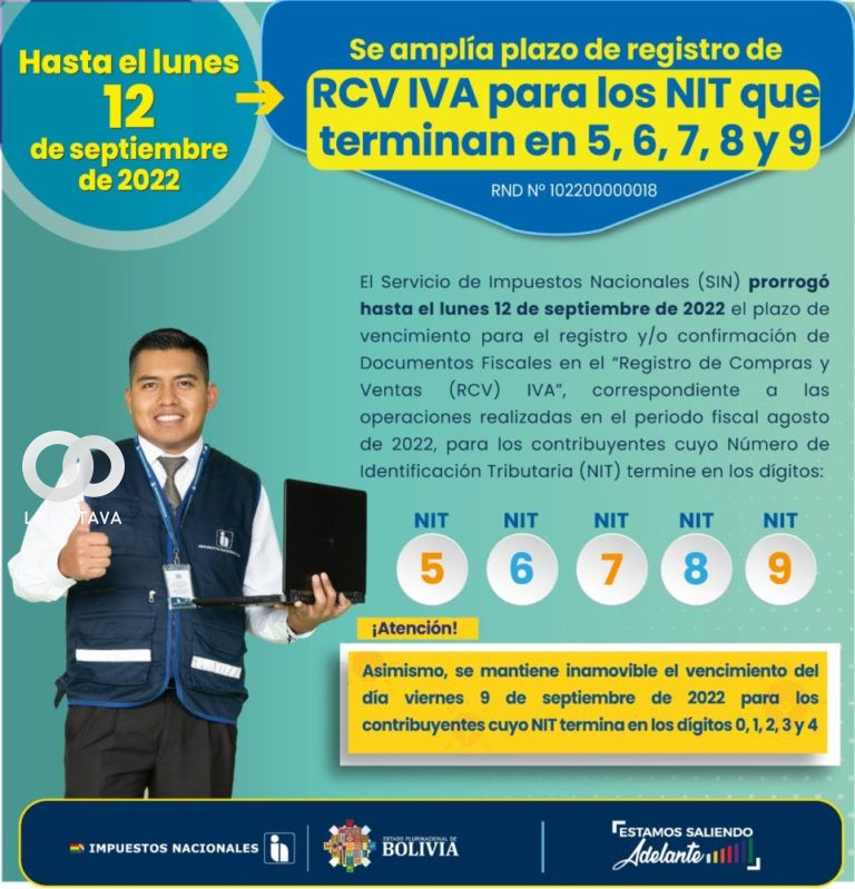 Impuestos amplía el registro del RCV