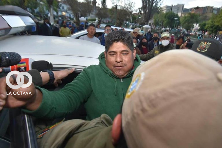 Juez dicta de ilegal la detención de César Apaza.