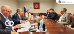 Reunión entre las cancillerías de Rusia y Bolivia. Foto.Cancillería.