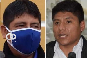 Rolando Cuellar y Leonardo Loza, asambleístas del MAS.