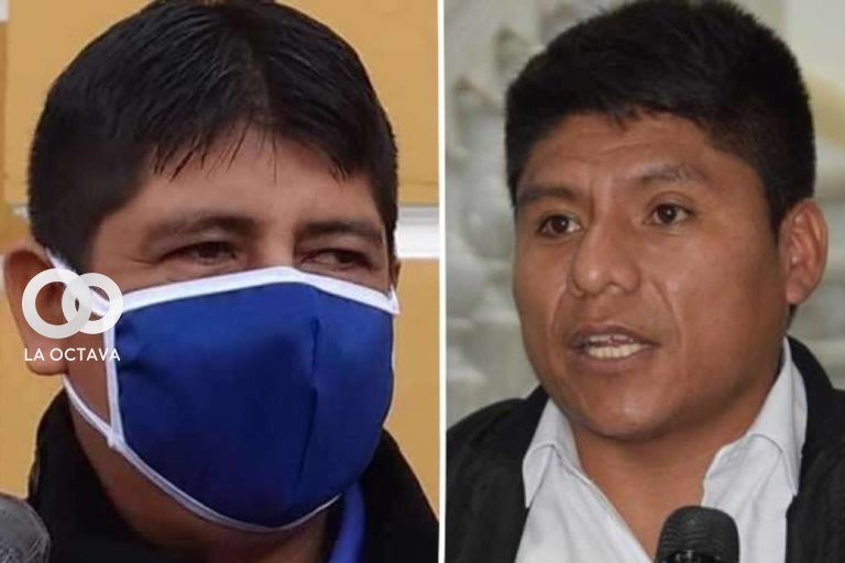 Rolando Cuellar y Leonardo Loza, asambleístas del MAS.