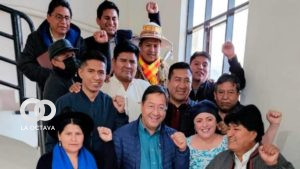 Morales, Arce, Choquehuanca, la cúpula del MAS y del Gobierno en una reunión pasada. Foto: Archivo