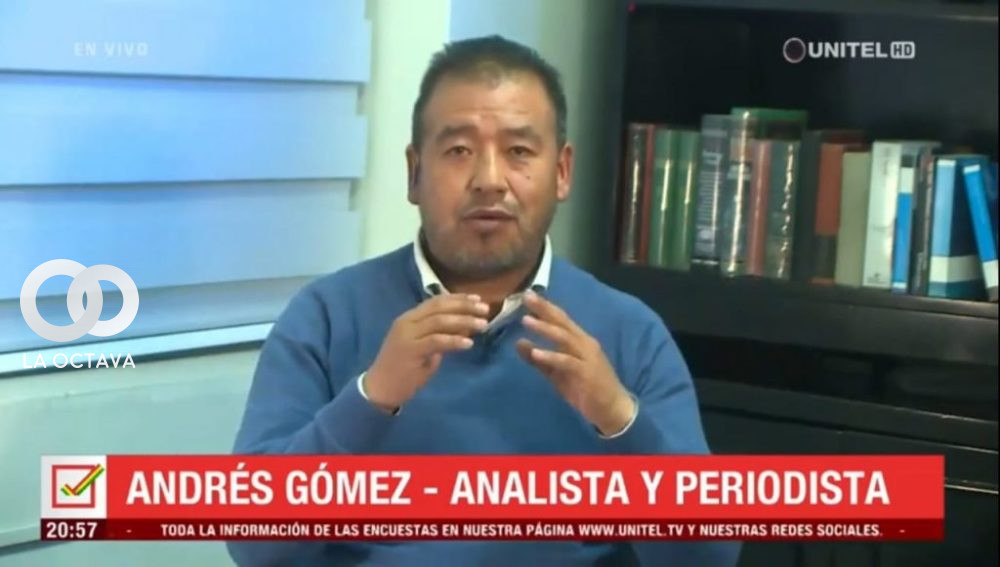 Andréz Gómez, analista y periodista boliviano.