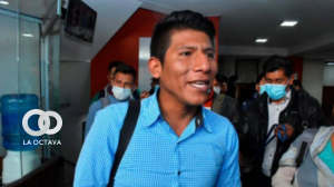 Arnold Alanes dirigente, que abrió un mercado “ilegal” de coca en la zona de Villa el Carmen. Foto.Página Siete