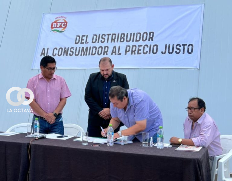 BFC y carniceros firman acuerdo para la provición de carne de res.