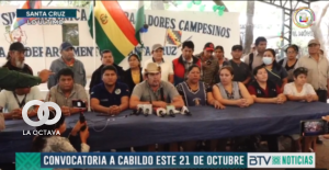 Bloque Oriente en conferencia de prensa.